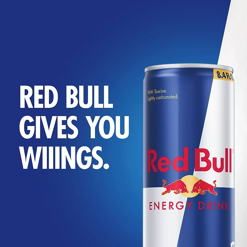 Red Bull Energy Drink, 8.4 fl. oz. Can, 80mg Caffeine, Taurine & B Vitamins
