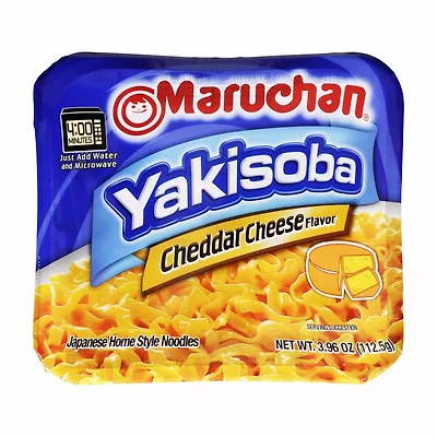 Maruchan Yakisoba Japanese Home Style Noodles, Cheddar Cheese Flavored, 3.96 oz