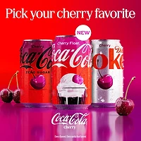 Coca-Cola Cherry Soda Soft Drink Bottle, 20 fl oz