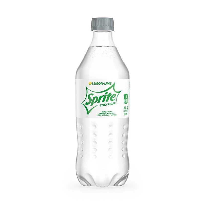 Sprite Zero Sugar Lemon Lime Diet Soda Pop Soft Drink, 20 fl. oz.