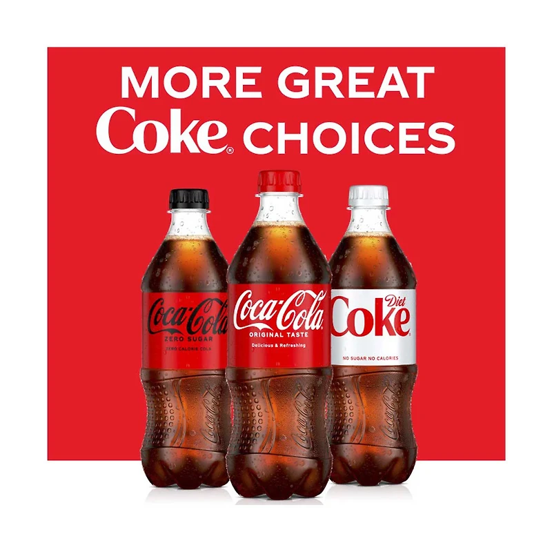 Coca-Cola Soft Drink, Original Taste, 20 fl oz