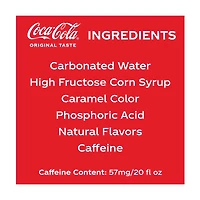 Coca-Cola Soft Drink, Original Taste, 20 fl oz