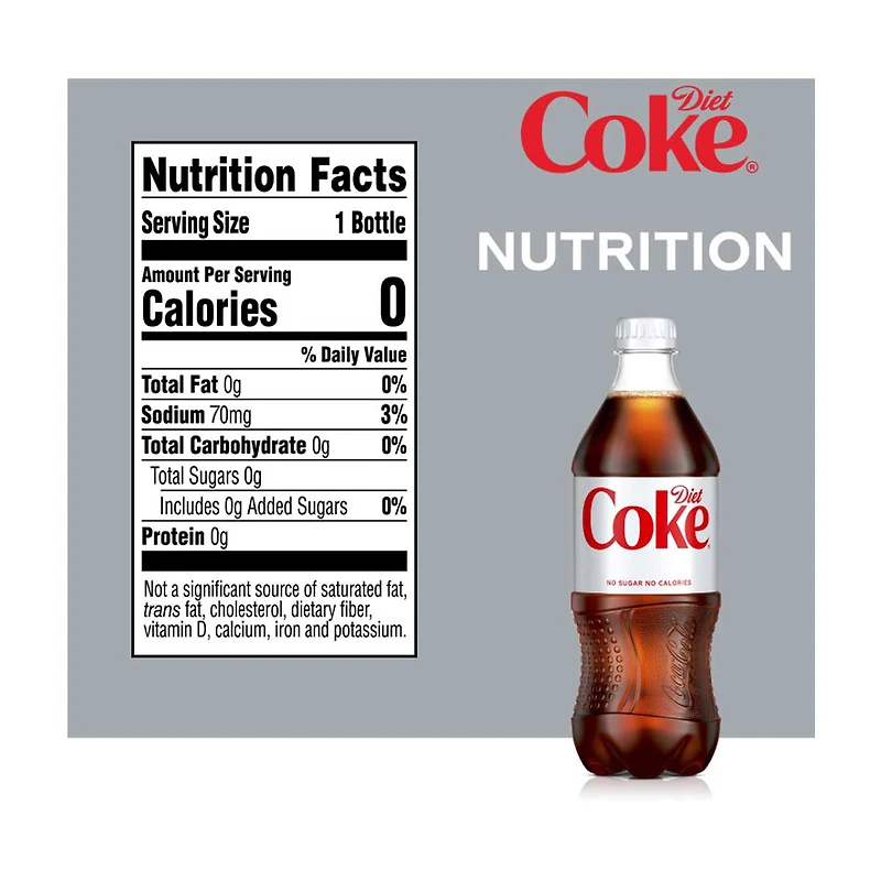 Diet Coke Soft Drink, 20 fl oz