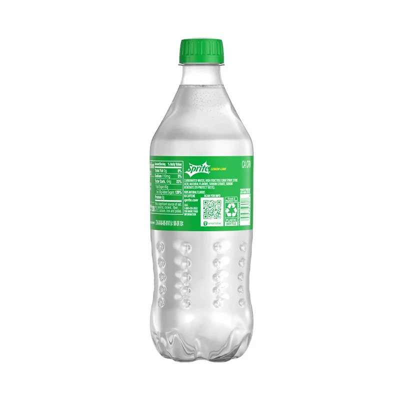 Sprite Lemon Lime Soda Soft Drink, 20 fl oz