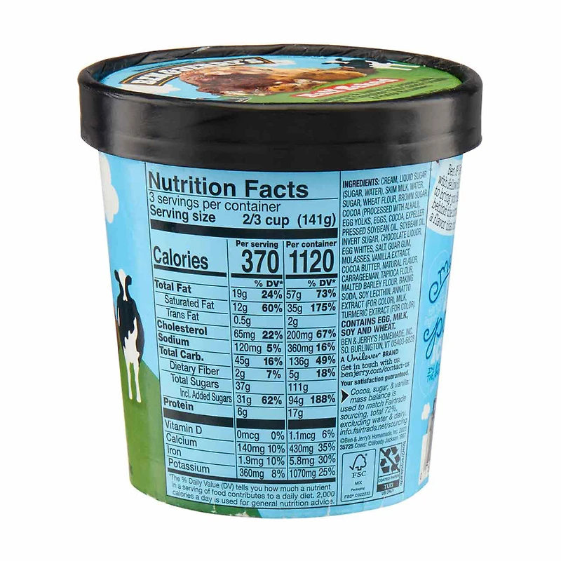 Ben & Jerry's Ice Cream Half Baked, 16 oz