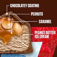 Snickers Ice Cream, Chocolatey Caramel Peanut Butter Ice Cream Bars Individually Wrapped Dessert, 5 Pack, 2 Oz Bars