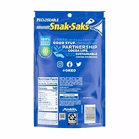 OREO Mini Chocolate Sandwich Cookies, Snak-Saks, 8 oz