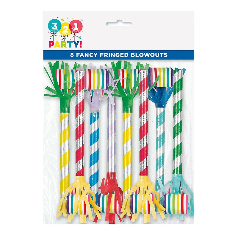 Foil Fringed Party Blowers