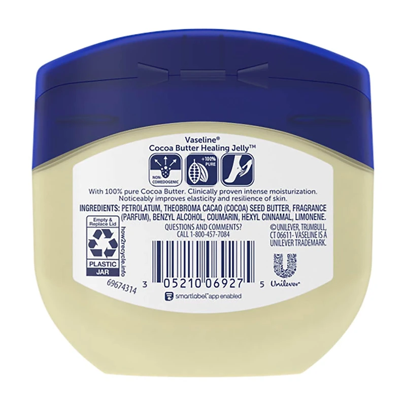 Vaseline Healing Petroleum Jelly, Cocoa Butter, 7.5 oz