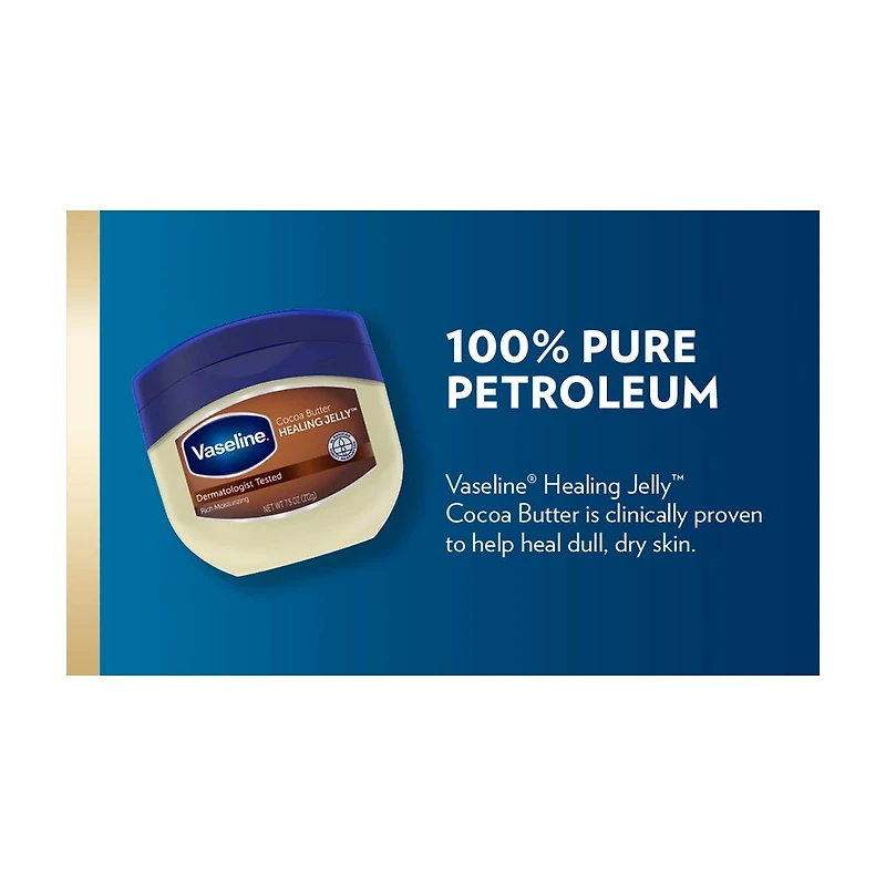 Vaseline Healing Petroleum Jelly, Cocoa Butter, 7.5 oz