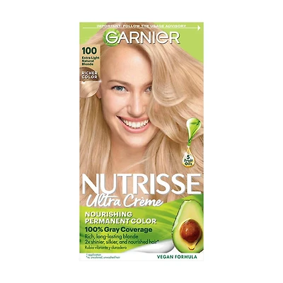 Garnier Nutrisse Nourishing Hair Color Crème, 22 Intense Blue Black (Mulberry)