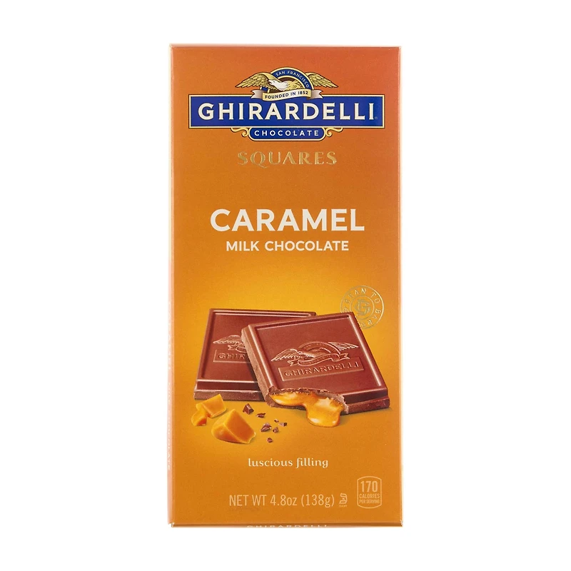 Ghirardelli Caramel Milk Chocolate Squares, 4.8 oz