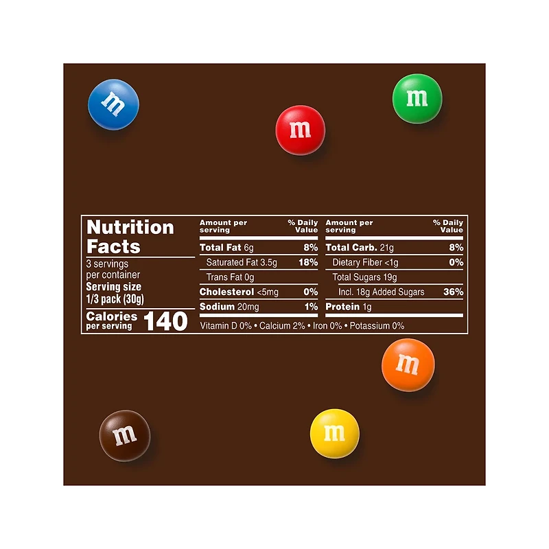 M&M'S Milk Chocolate Candy, Share Size, 3.14 oz Bag
