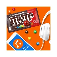 M&M'S Milk Chocolate Candy, Share Size, 3.14 oz Bag