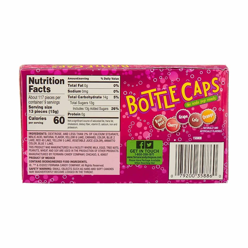 Bottle Caps Throwback Candy, 5 oz