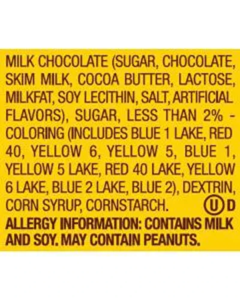 M&M'S MINIS Milk Chocolate Candy, 1.08 oz Tube (Package May Vary)