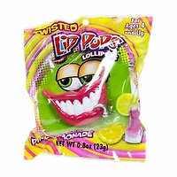 Flix Candy Lip Pops Twisted Lollipops, Assorted