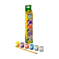 Crayola Washable Paint Pots, Glitter Paints, 6  Count