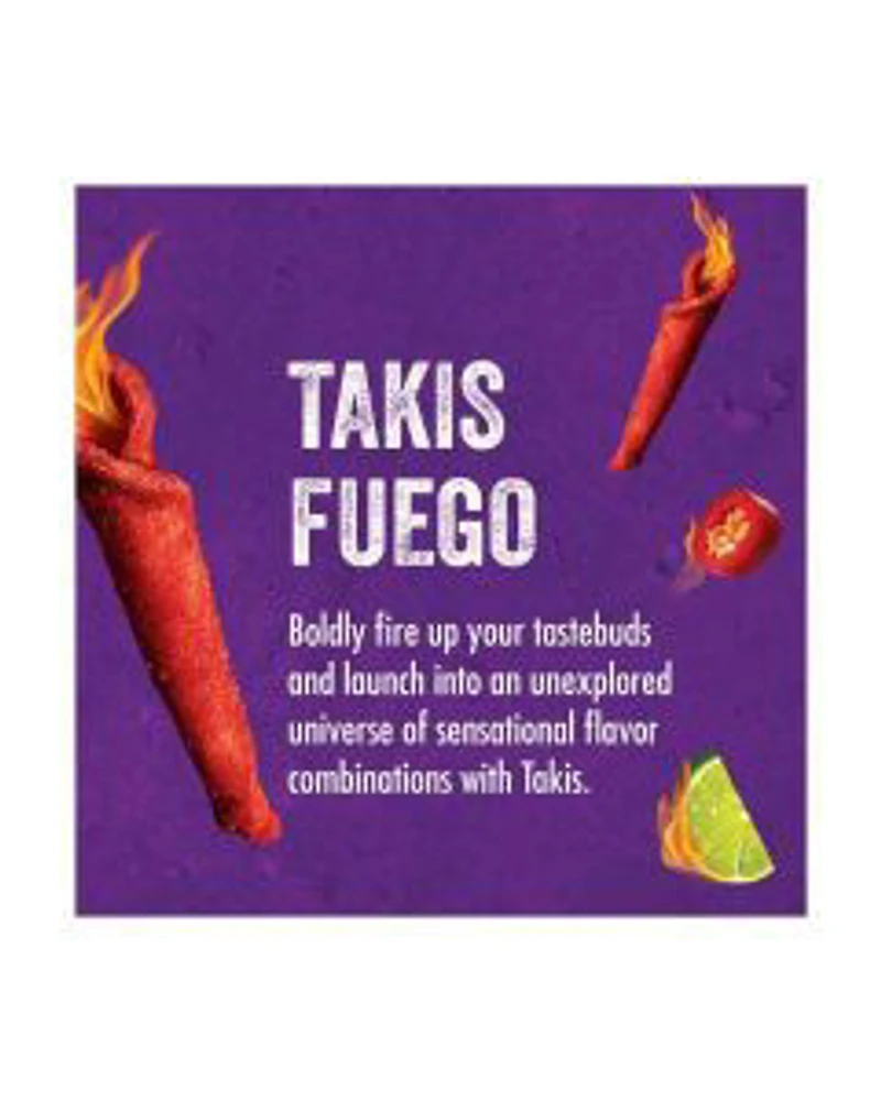Takis Fuego Rolled Tortilla Chips - Hot Chili Pepper and Lime, 9.9 oz