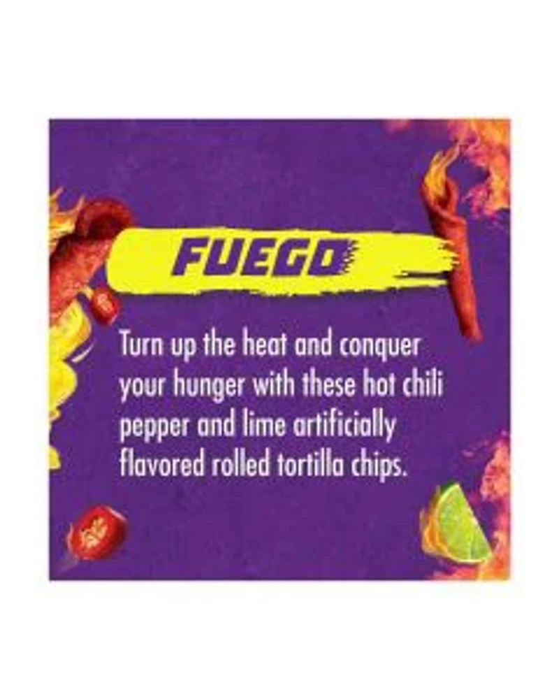 Takis Fuego Rolled Tortilla Chips - Hot Chili Pepper and Lime, 9.9 oz