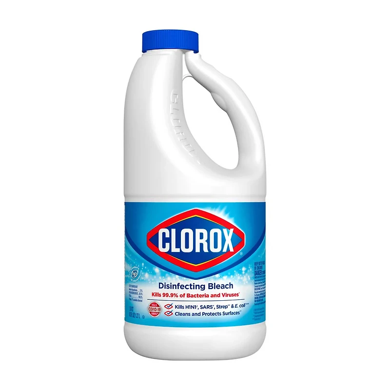 Clorox Disinfecting Bleach, Concentrated Formula, Regular, 43 fl oz