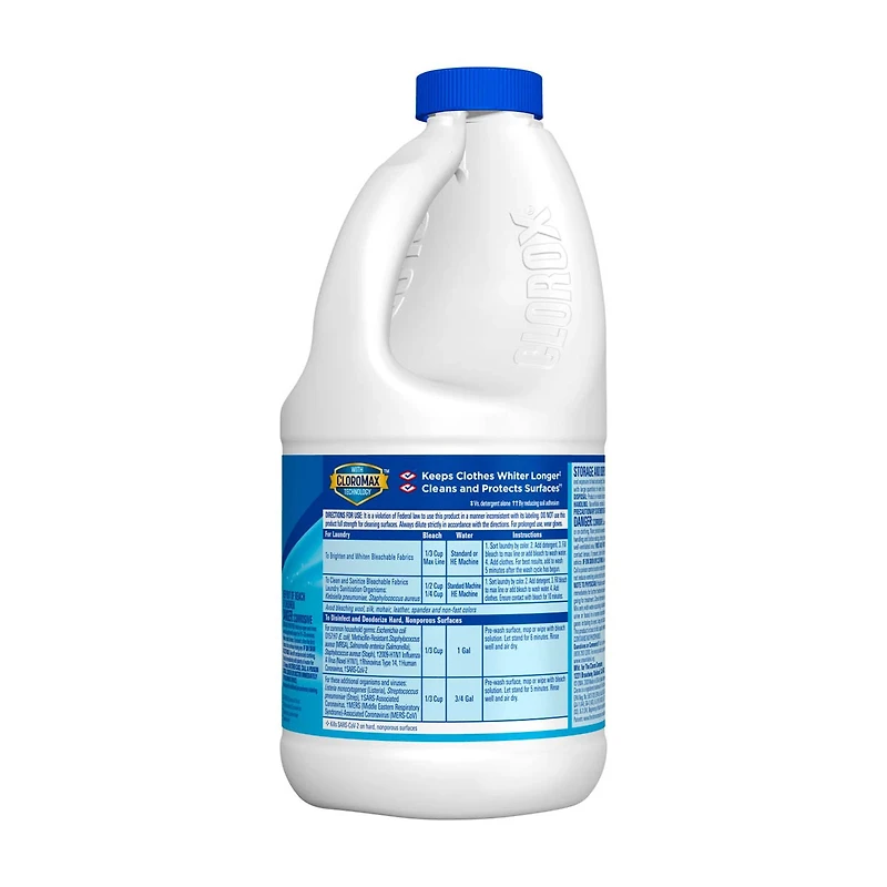 Clorox Disinfecting Bleach, Concentrated Formula, Regular, 43 fl oz