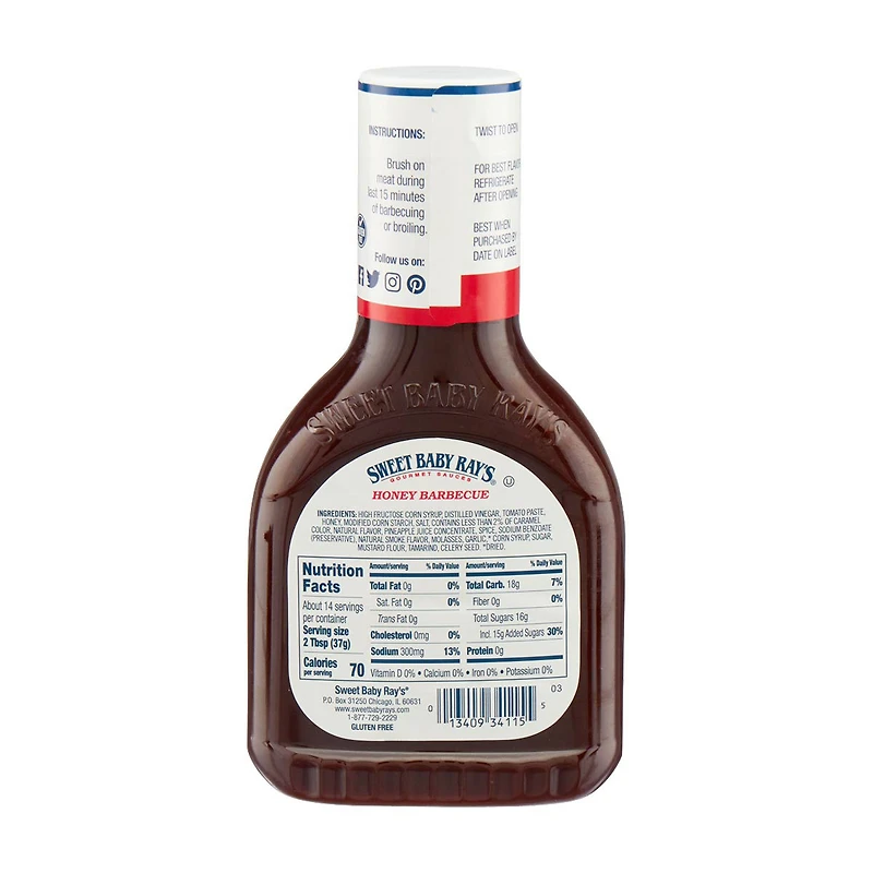 Sweet Baby Ray's Honey Barbecue Sauce