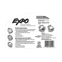 Expo Chisel Tip Dry Erase Markers Black, 2 Count