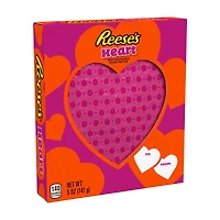 REESE'S Milk Chocolate Peanut Butter Heart, Valentine's Day Candy Gift Box, 5 oz