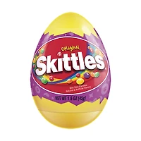 SKITTLES Original Chewy Candy Filled Easter Egg, Easter Basket Candy, 1.6 oz