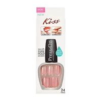 Kiss Press-On Design Manicure, Tabloid Buzz, 24 Count