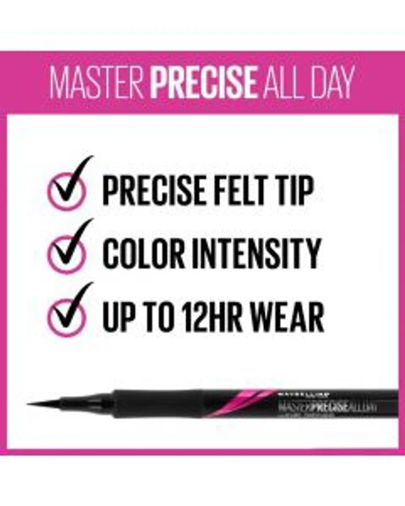 Maybelline Eyestudio Master Precise All Day Liquid Eyeliner, Black