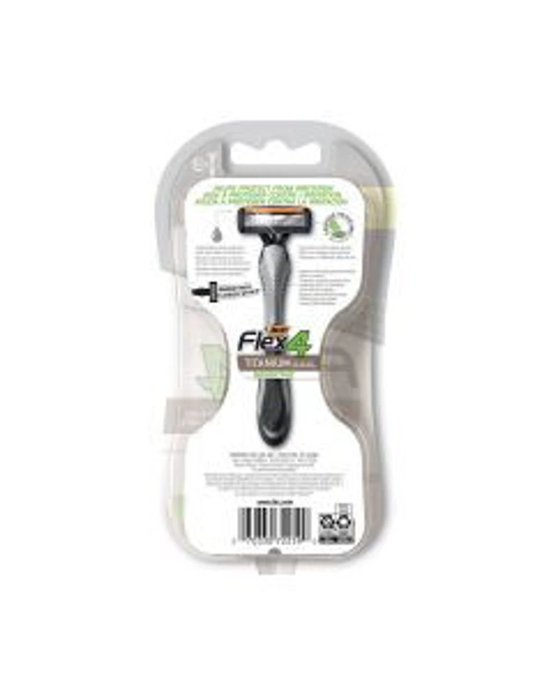 BIC Flex 4 Titanium Sensitive Men's Disposable Razors, For a Smooth, Ultra-Close and Comfortable Shave, 3-Count
