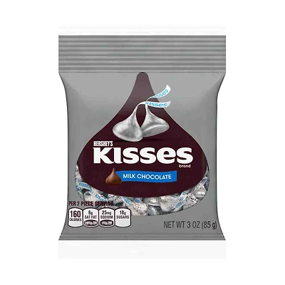 Hershey's Kisses Milk Chocolate Peg Bag Candy, 3 oz.