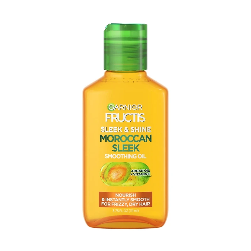 Garnier Fructis Sleek & Shine Moroccan Smoothing Oil, Dry Hair, 3.75 fl oz
