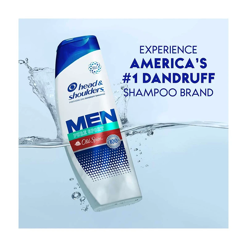 Head & Shoulders Men's Shampoo Pure Sport, Old Spice, 12.5 oz