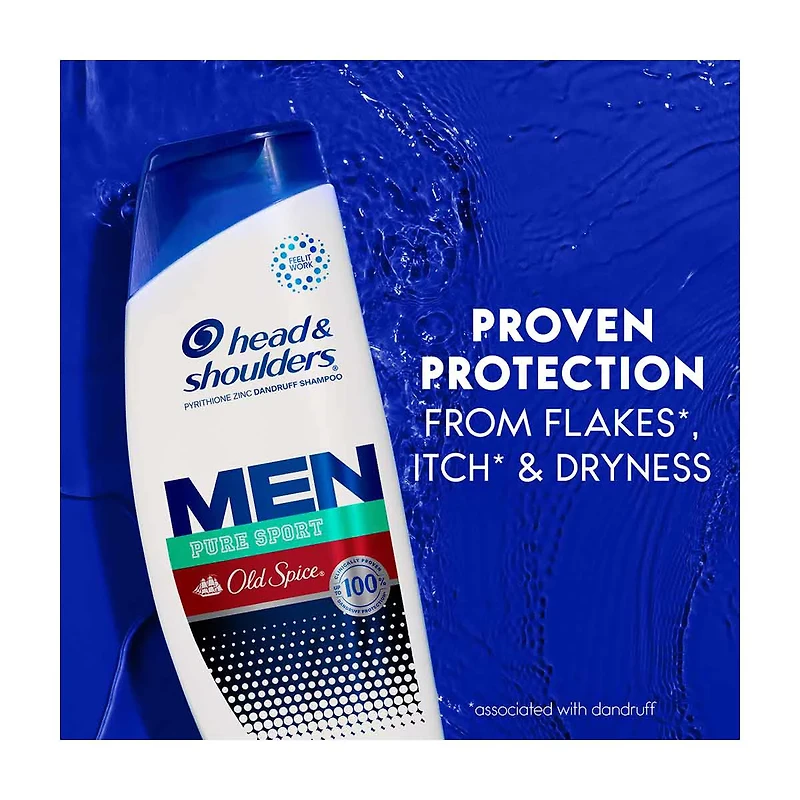 Head & Shoulders Men's Shampoo Pure Sport, Old Spice, 12.5 oz