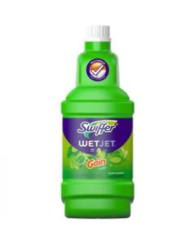 Swiffer WetJet Spray Mop Multi-Purpose and Hardwood Floor Cleaner Refill with Gain Original