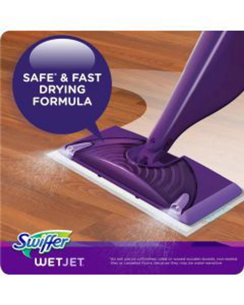 Swiffer WetJet Spray Mop Multi-Purpose and Hardwood Floor Cleaner Refill with Gain Original