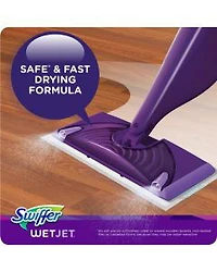 Swiffer WetJet Spray Mop Multi-Purpose and Hardwood Floor Cleaner Refill with Gain Original