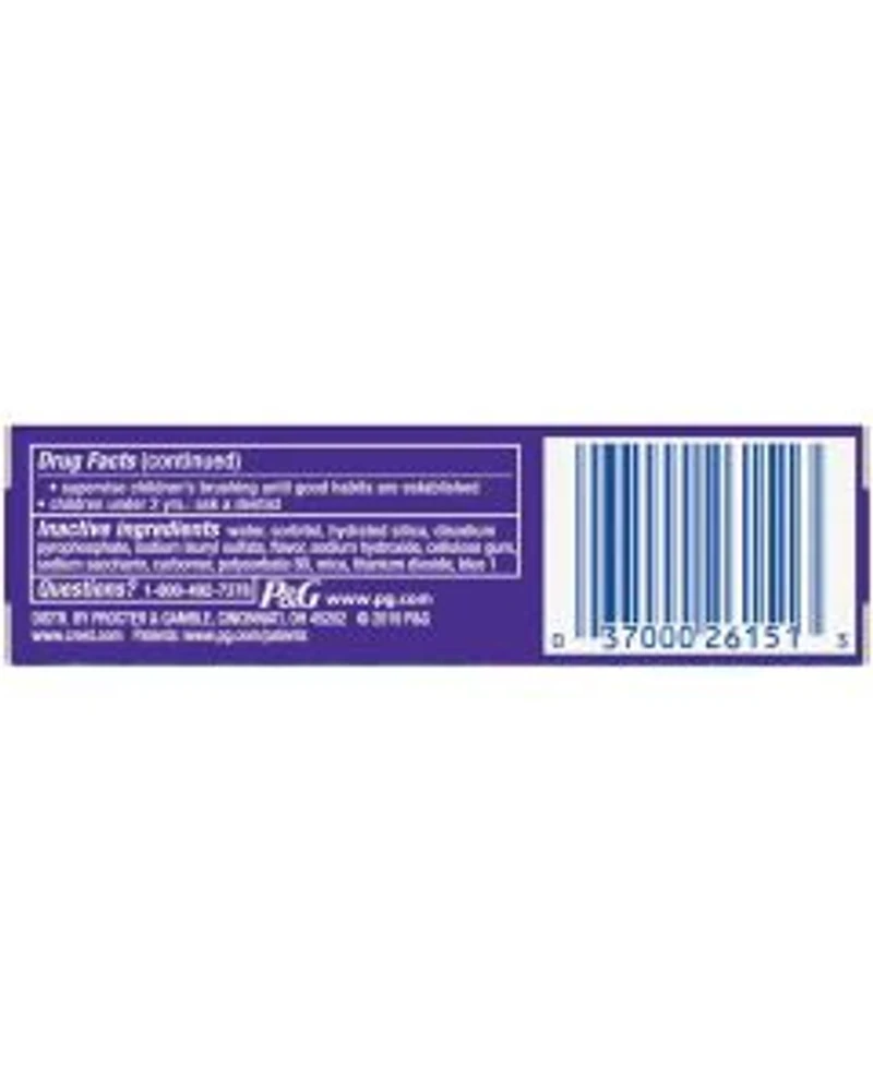 Crest 3D White Fluoride Anticavity Toothpaste, Radiant Mint, 0.85 oz