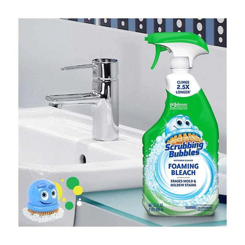 Scrubbing Bubbles Foaming Bleach Bathroom Cleaner, 32oz