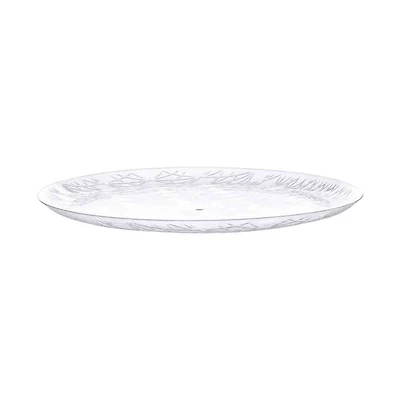 Tabletop Basics Crystal Cut Platter, 14in