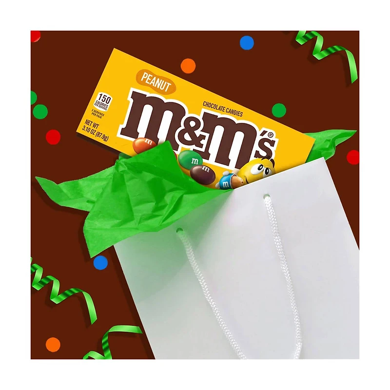 M&M's Peanut Chocolate Candies, 3.10 oz