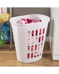 Sterilite Open Laundry Hamper, White