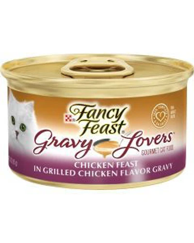 Purina Fancy Feast Gravy Lovers Chicken Feast Gourmet Cat Food, 3 oz