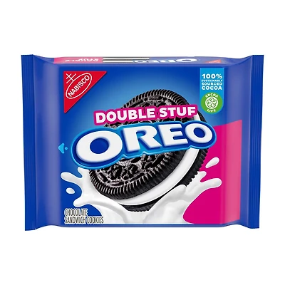Oreo Double Stuf Chocolate Sandwich Cookies, 14.03 oz