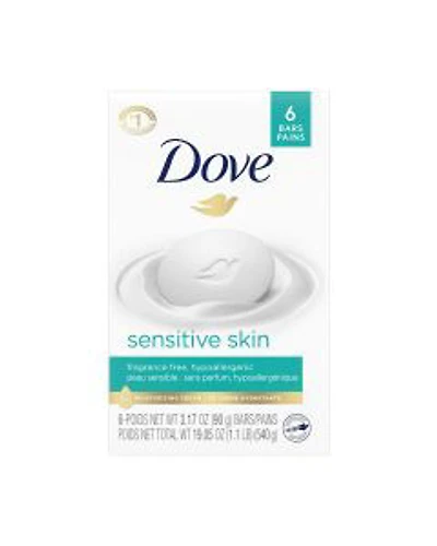 Dove Beauty Bar for Sensitive Skin, 3.17 oz, 6 Bars