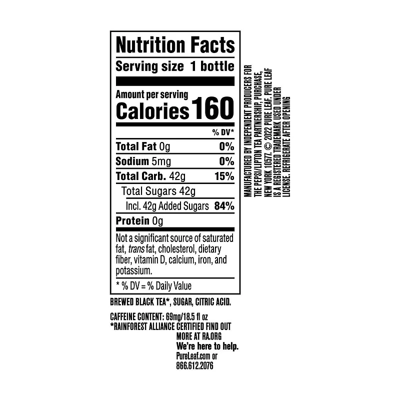 Pure Leaf Sweet Tea Iced Tea 18.5 fl oz Bottle