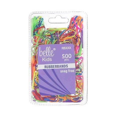 Belle Kids Rubber Bands, 500 Count